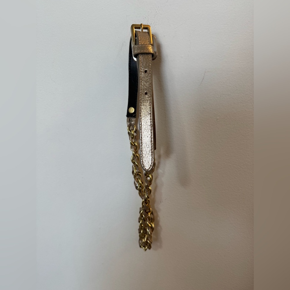 Biba Gold and Black Chain Belt
